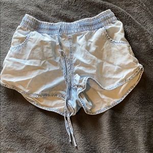Cloth denim shorts